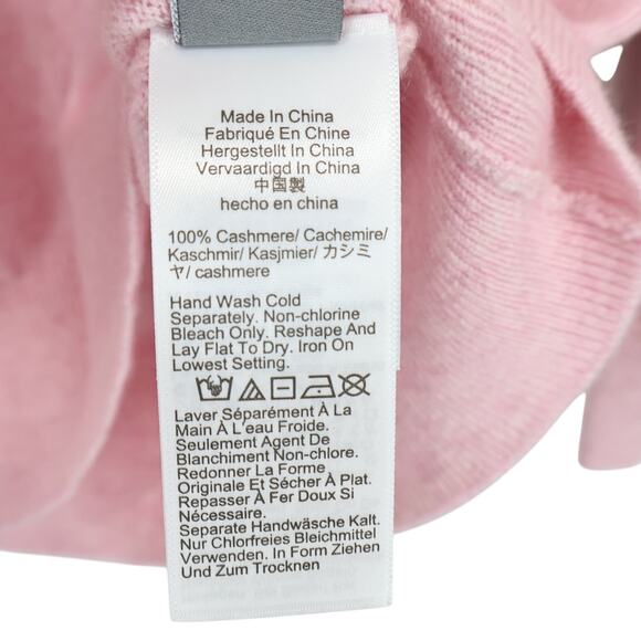 NWT J.Crew Cashmere Oversized Relaxed Fit Crewneck Sweater Pink Size XS - Picture 8 of 8